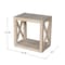 International Concepts Rectangle Hampton Narrow End Table, 19.8 W, 13 L, 19.8 in H, Wood, Unfinished OT-2013X - alternate 3